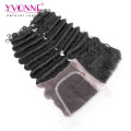 Brazilian Hair Bundles with Lace Closure